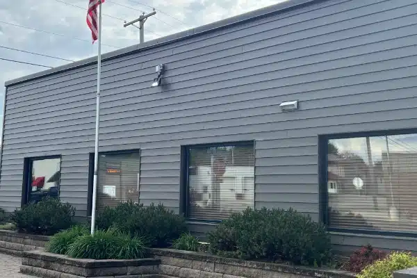exterior building photo of grand marais state bank's buffalo lake location